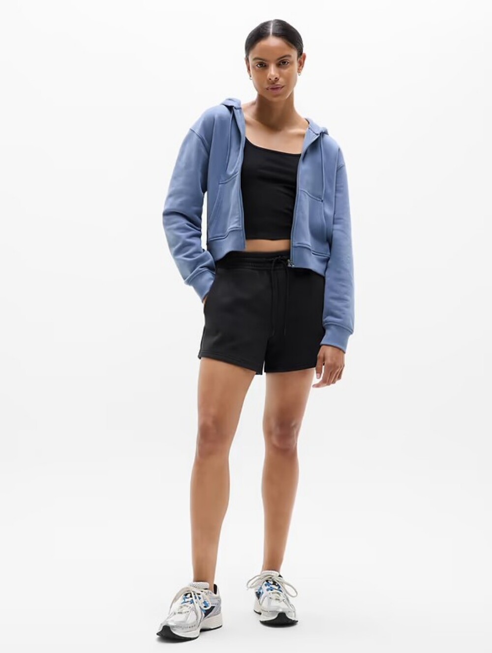 NWT Athleta Forever Fleece Mid Rise 4" Short Size XS